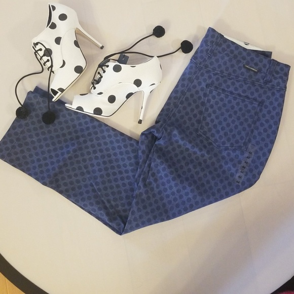 NWT Dolce & Gabbana polka dots Capri Jean pant - Picture 8 of 8